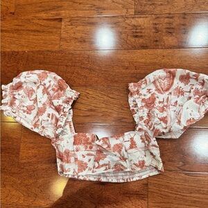 WeWoreWhat Puff Sleeve Crop Top